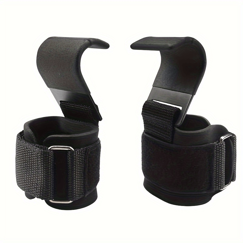 Lifting Straps Wrist - ウェイトリフティングフックグリップ（リストラップ付き）ハンドバーリストストラップジムフィットネスフックウェイトストラッププルアップパワーリフティンググローブ