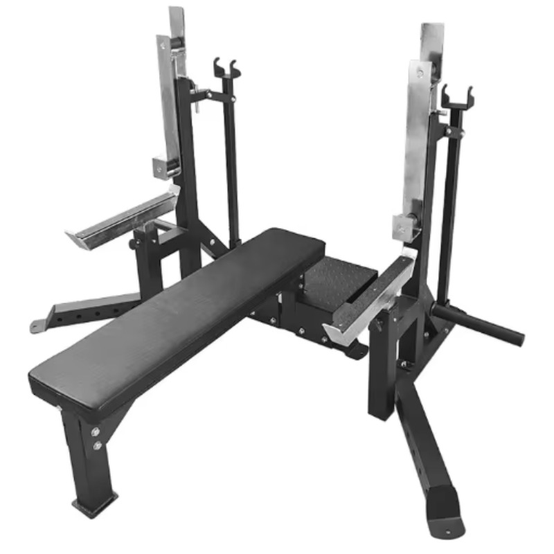 Home Gym Half Rack - 多機能調節可能なフラットベンチプレス、耐久性のあるハーフフレームスクワットラック、家庭用およびジムフィットネス用、人気販売中
