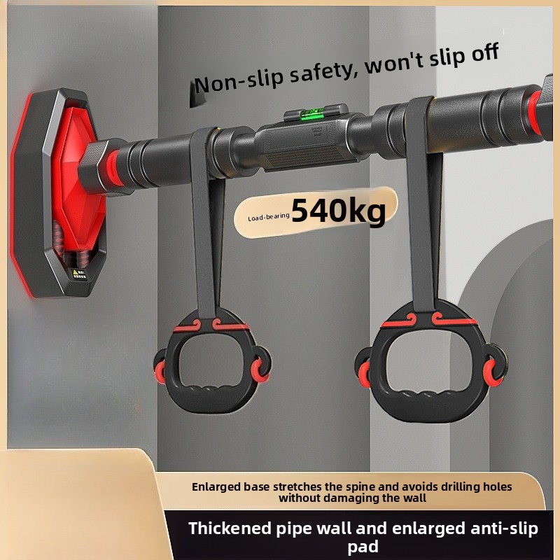 Suspension Trainer Door - 室内用ドア枠マウント式懸垂バー、穴あけ不要、吊り下げリング付き、家族向けフィットネス器具、懸垂バー、ジム器具