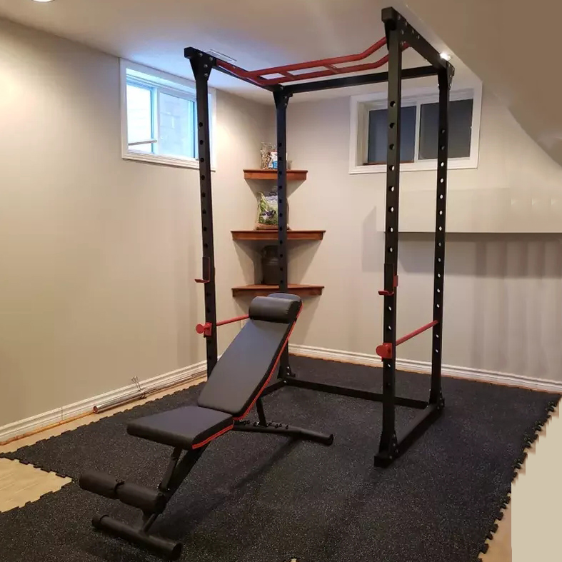 Home Gym Half Rack - 低価格ホームジムフィットネス機器多機能フレームハーフラックパワーケージバーベルウェイトリフティングフレームベンチプレススクワットラック