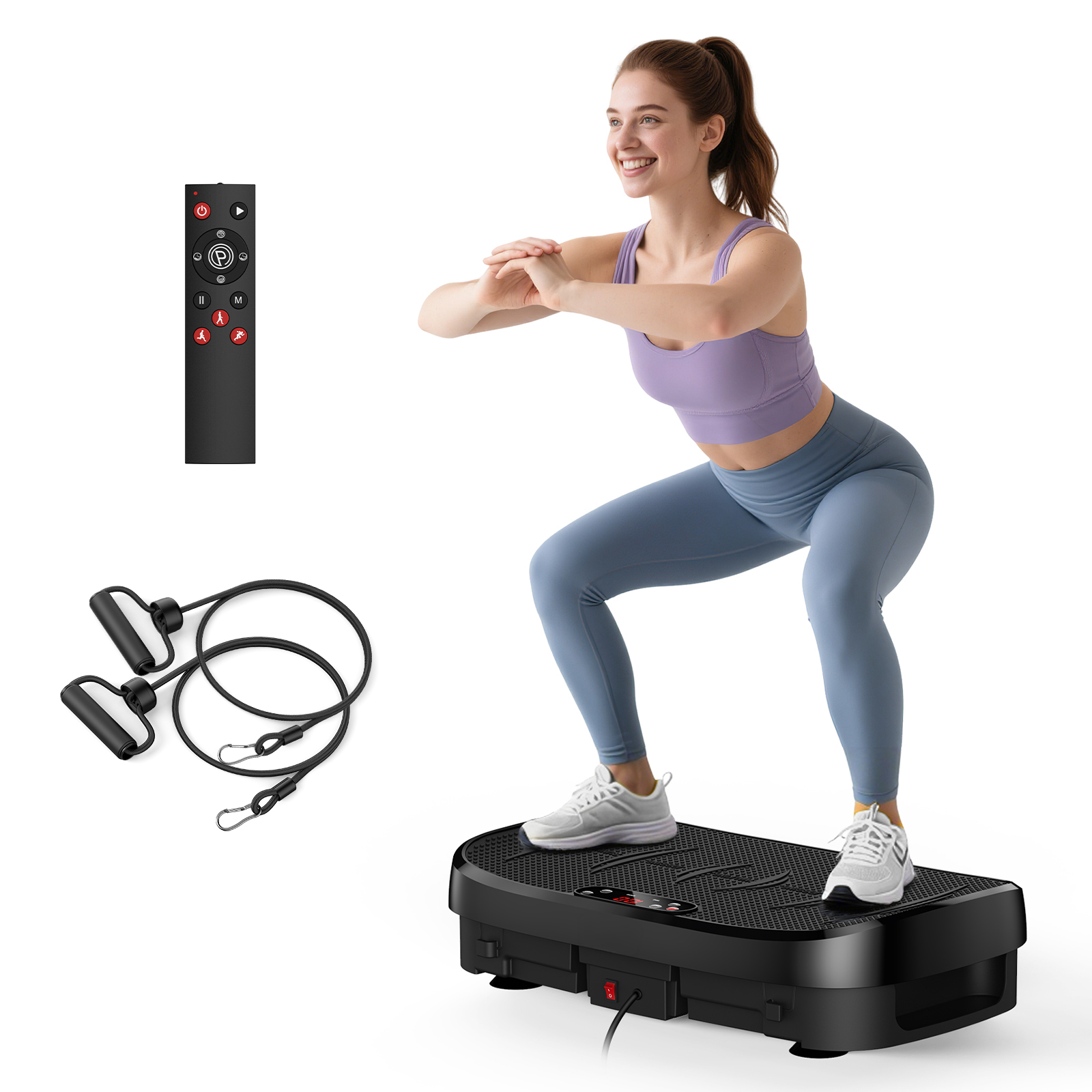 Home Gym System - 振動プレート脂肪燃焼フィットネスプラットフォーム全身120レベルホームジム機器減量筋肉リラックスエクササイズボード