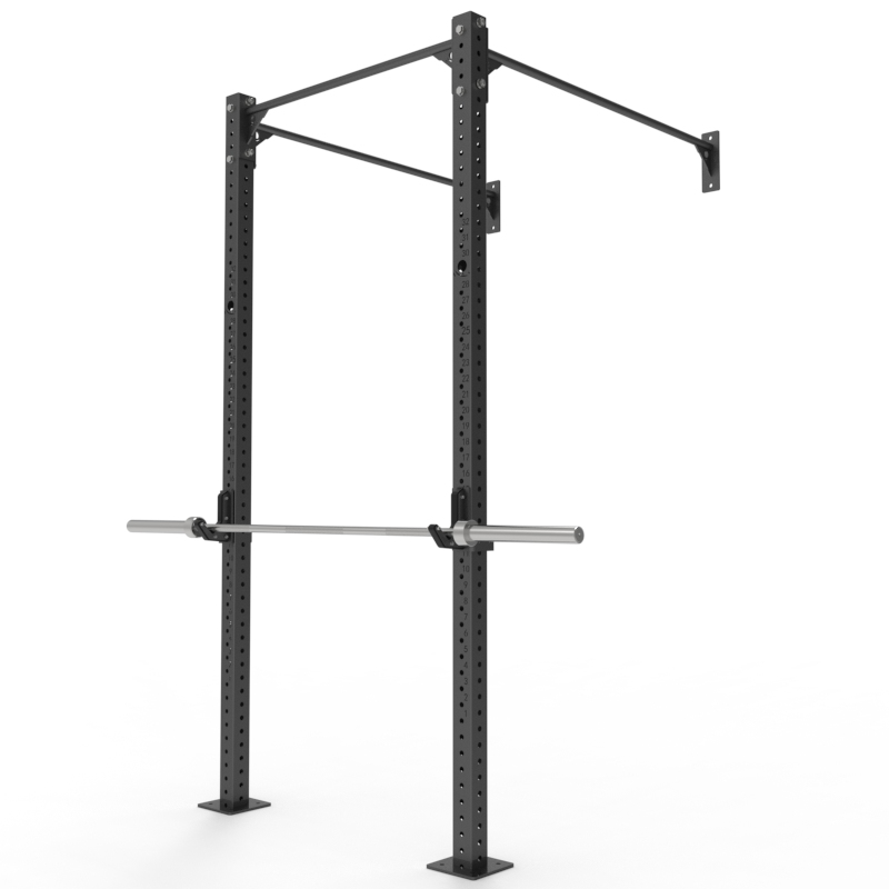 Home Gym Half Rack - 業務用ホームジム機器 壁掛け式メタルコンボスクワットラック パワーラック ジムリグ ハーフスクワットラックケージ 1