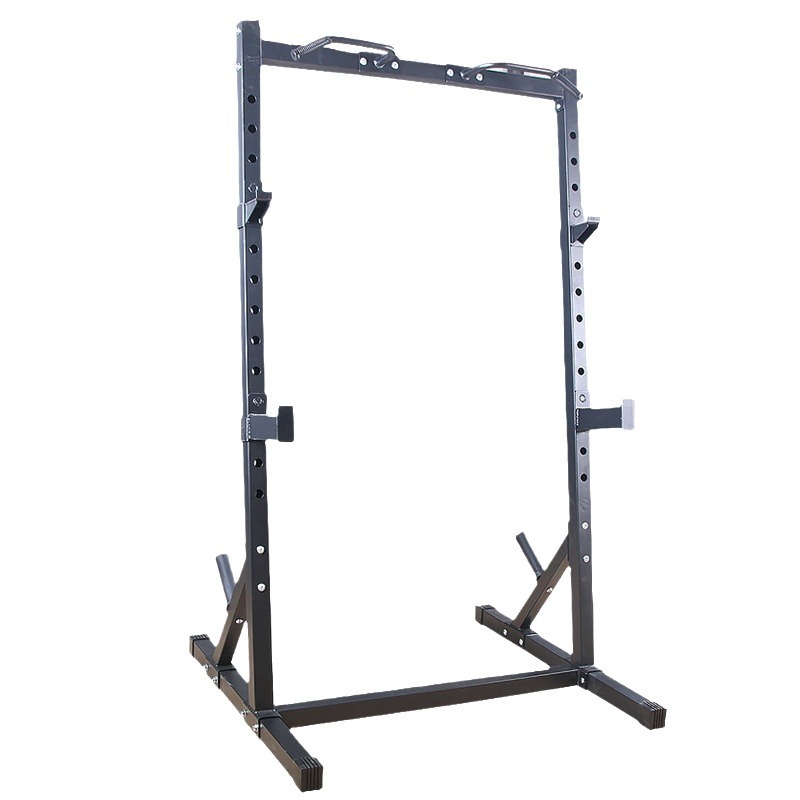 Home Gym Half Rack - パワーラックスクワットスタンド、ハーフケージウェイトリフティングベンチプレスプルアップバー、多機能ホームジム機器