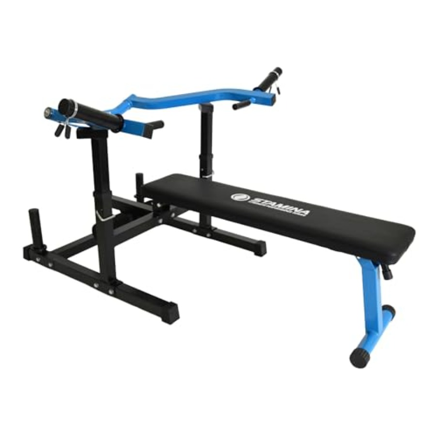 Leg Press Machine - ホームジム用筋力トレーニングマシン、チェストプレスとレッグエクステンションカール対応、調整可能なスチールフレーム、ブラック仕上げ