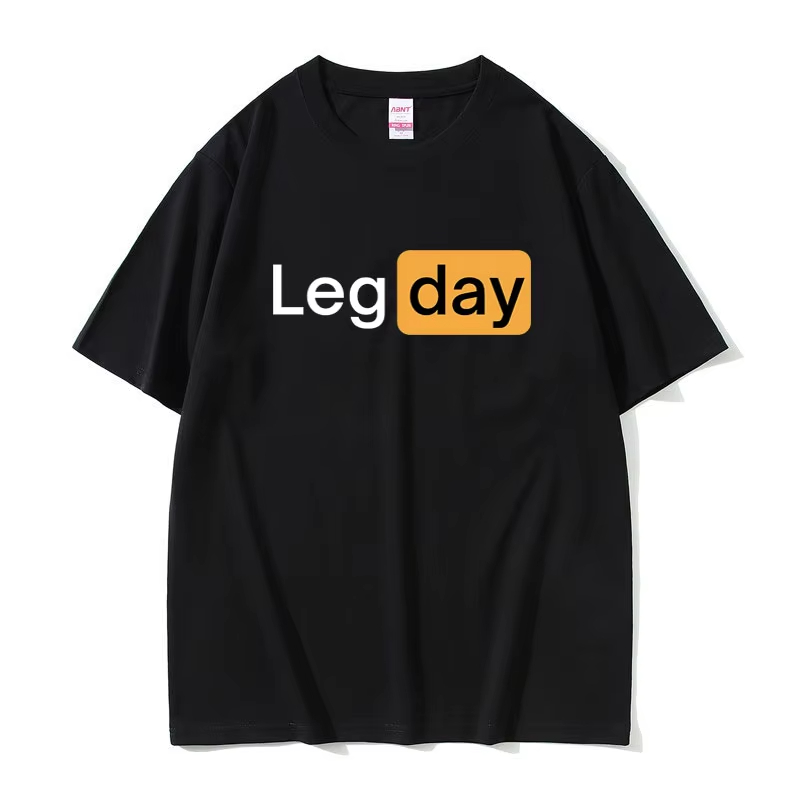 Home Gym Leg Day - 面白い創造性デザインレッグデーフィットネスワークアウトジムプリントグラフィック Tシャツ男性アウトドア綿 100% Tシャツ男性特大 Tシャツ
