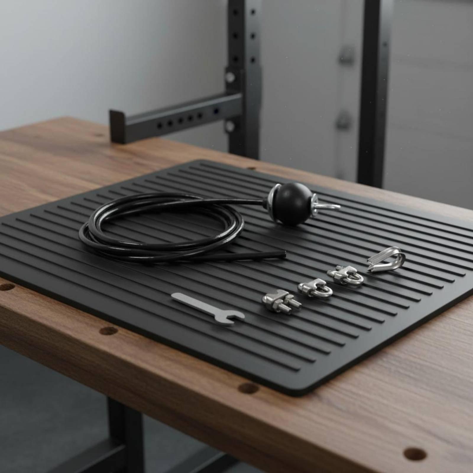 Home Gym System - プーリーケーブル調整可能なスチールコードフィットネス交換用コード、ジムマシンエクササイズプーリーシステム（家庭用）