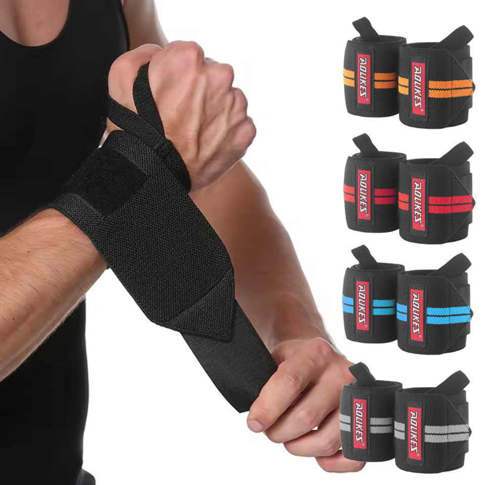 Lifting Straps Wrist - AOLIKES フィットネスリストラップ ウェイトリフティングジムリストストラップ クロストレーニングパッド入り親指ブレースストラップ パワーハンドサポートリストバンド