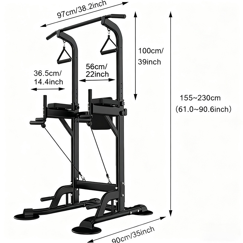懸垂ステーション パワータワー ディップバー パワーステーシ - Pull Up Bar Tower のレビューと価格
