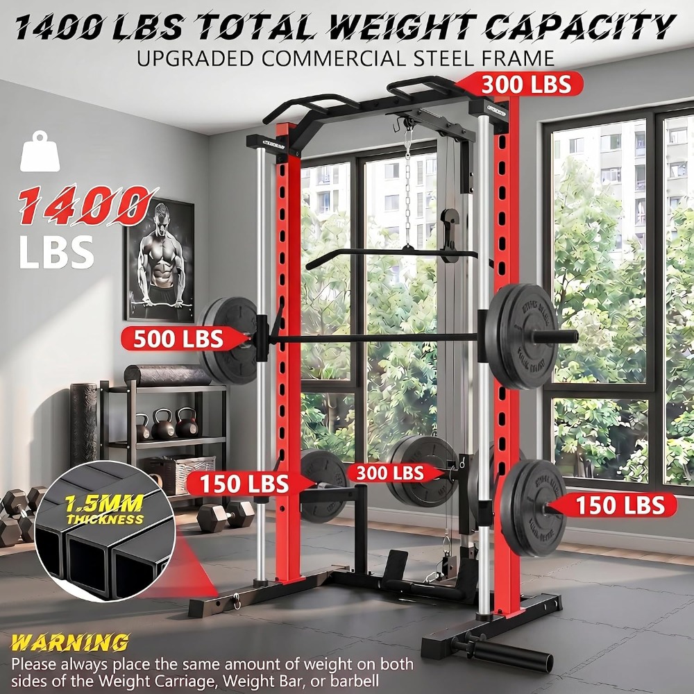 オールインワン スミスマシン パワーラック（ラットプルダウン - Home Gym Lat Pulldown のレビューと価格