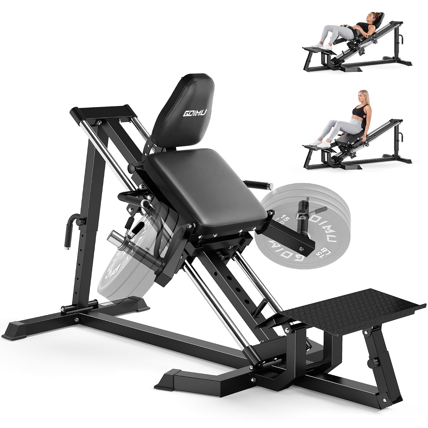 LH01 レッグプレス＆ヒップスラストマシンコンボ、2 in - Leg Press Machine のレビューと価格