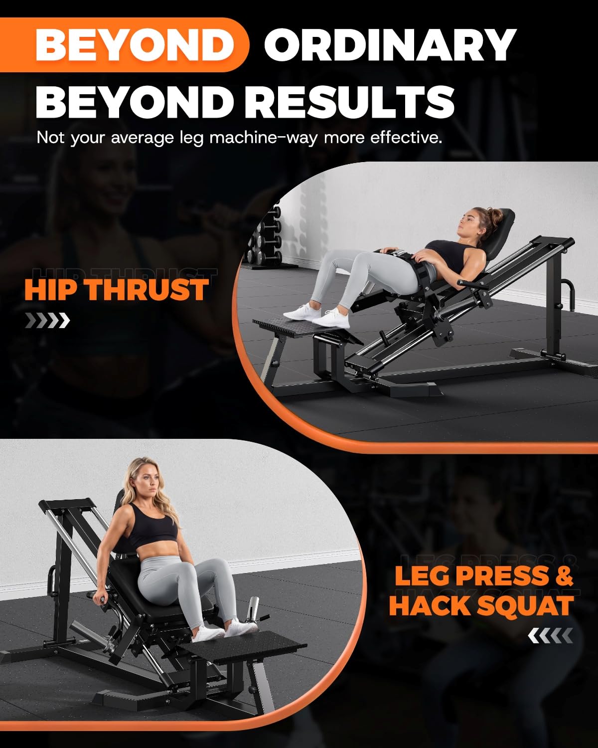 LH01 レッグプレス＆ヒップスラストマシンコンボ、2 in - Leg Press Machine のレビューと価格
