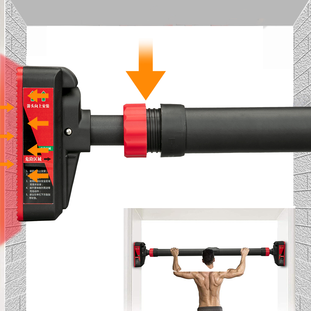 筋力トレーニング懸垂バー レベルゲージ付き 69-92cm  - Suspension Trainer Door のレビューと価格