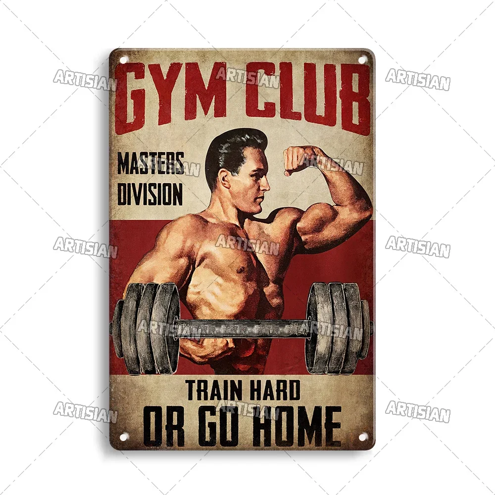 オールドマンジムクラブの感動的なフレーズアート絵画ウォールプ - Home Gym Setup のレビューと価格