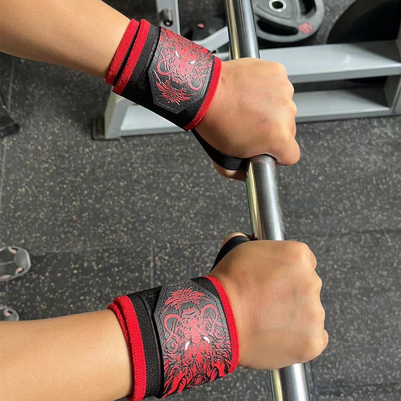 フィットネス用中国ドラゴンリストストラップ、重量挙げリストサ - Lifting Straps Wrist のレビューと価格