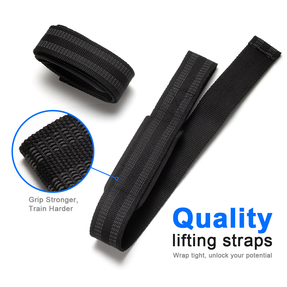 1ペアのパッド入りコットンリフトストラップ - 柔らかくサポ - Lifting Straps Wrist のレビューと価格
