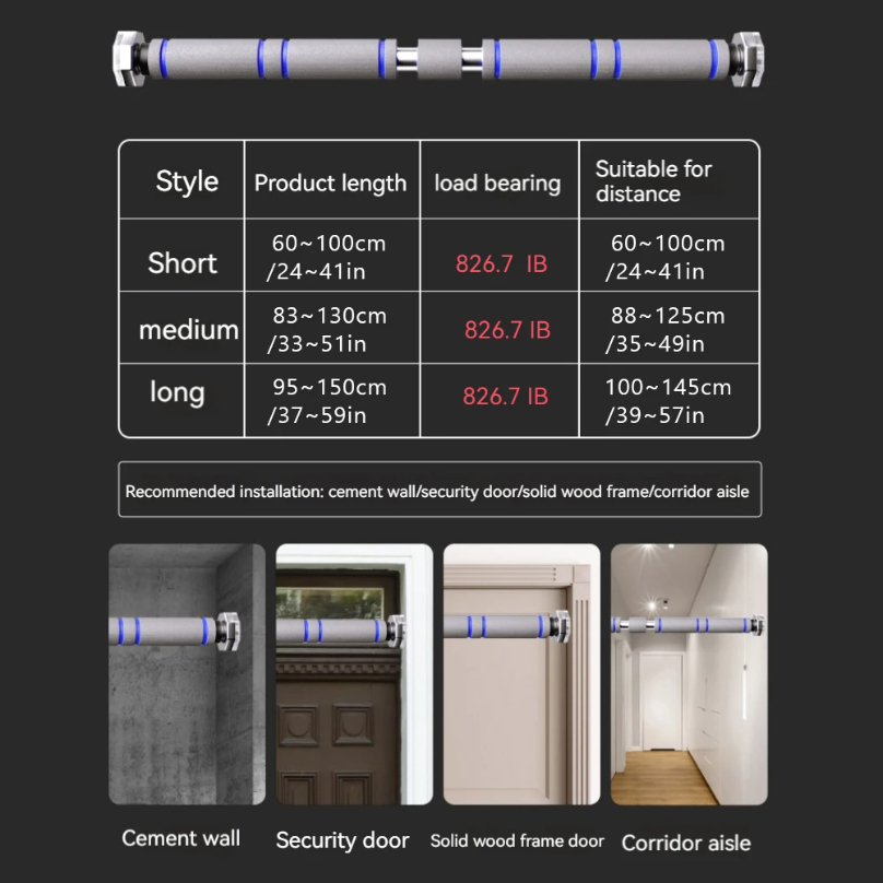 伸縮式戸口懸垂バー 滑り止め懸垂フィットネス機器 調節可能な - Suspension Trainer Door のレビューと価格