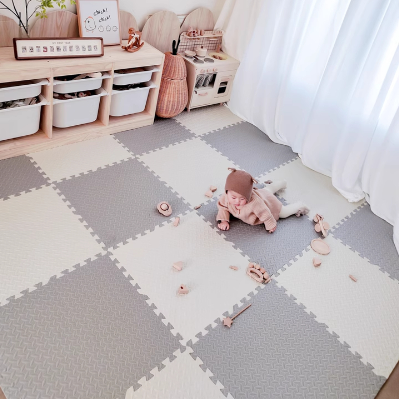 新しい 60 × 60 センチメートル子供部屋パズルラグ E - Home Gym System のレビューと価格