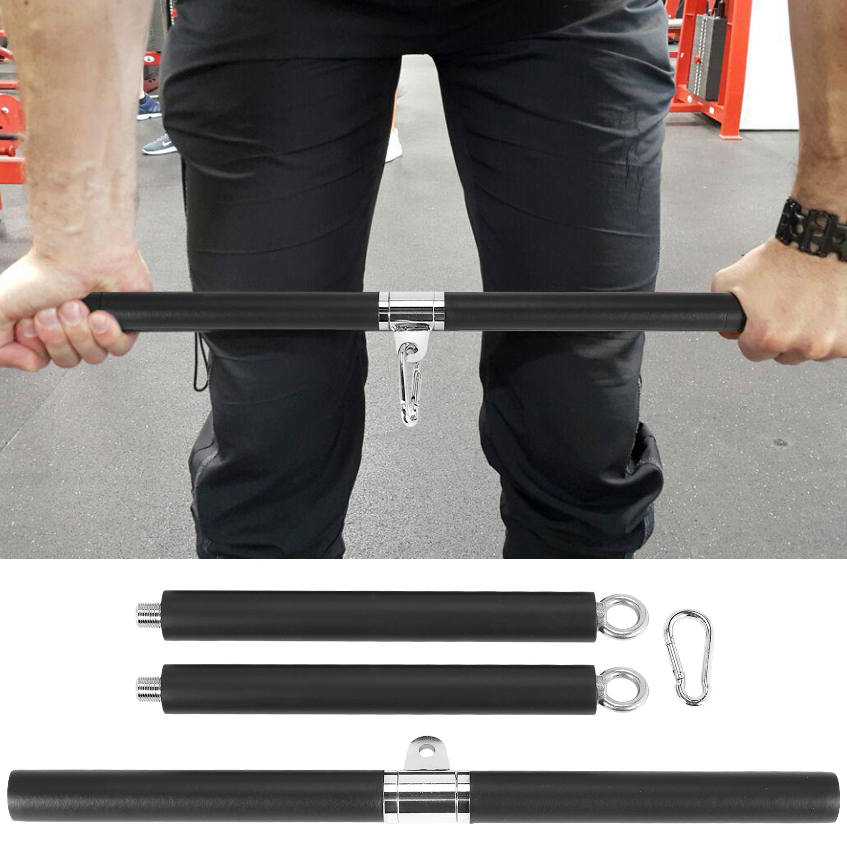 多機能調整可能LATプルダウンバーケーブルマシンアタッチメン - Home Gym Lat Pulldown のレビューと価格
