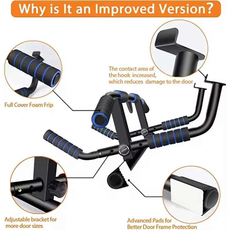 ドリル不要のドア枠懸垂バー 簡単設置 ホームジム ディップバ - Home Gym Installation のレビューと価格