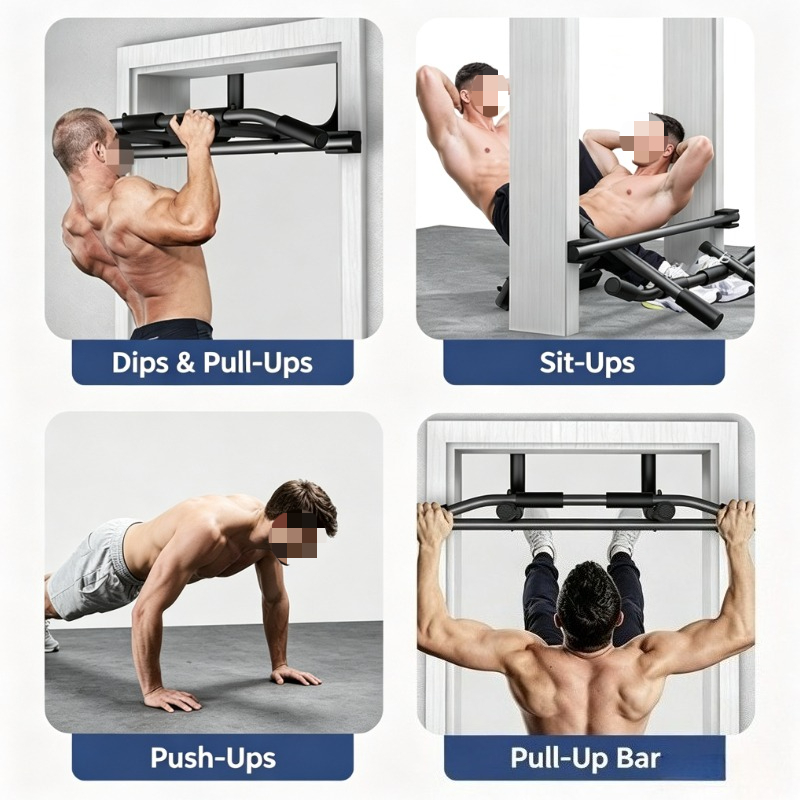 ポータブルドアフレーム懸垂バー – 簡単設置、滑り止めグリッ - Suspension Trainer Door のレビューと価格