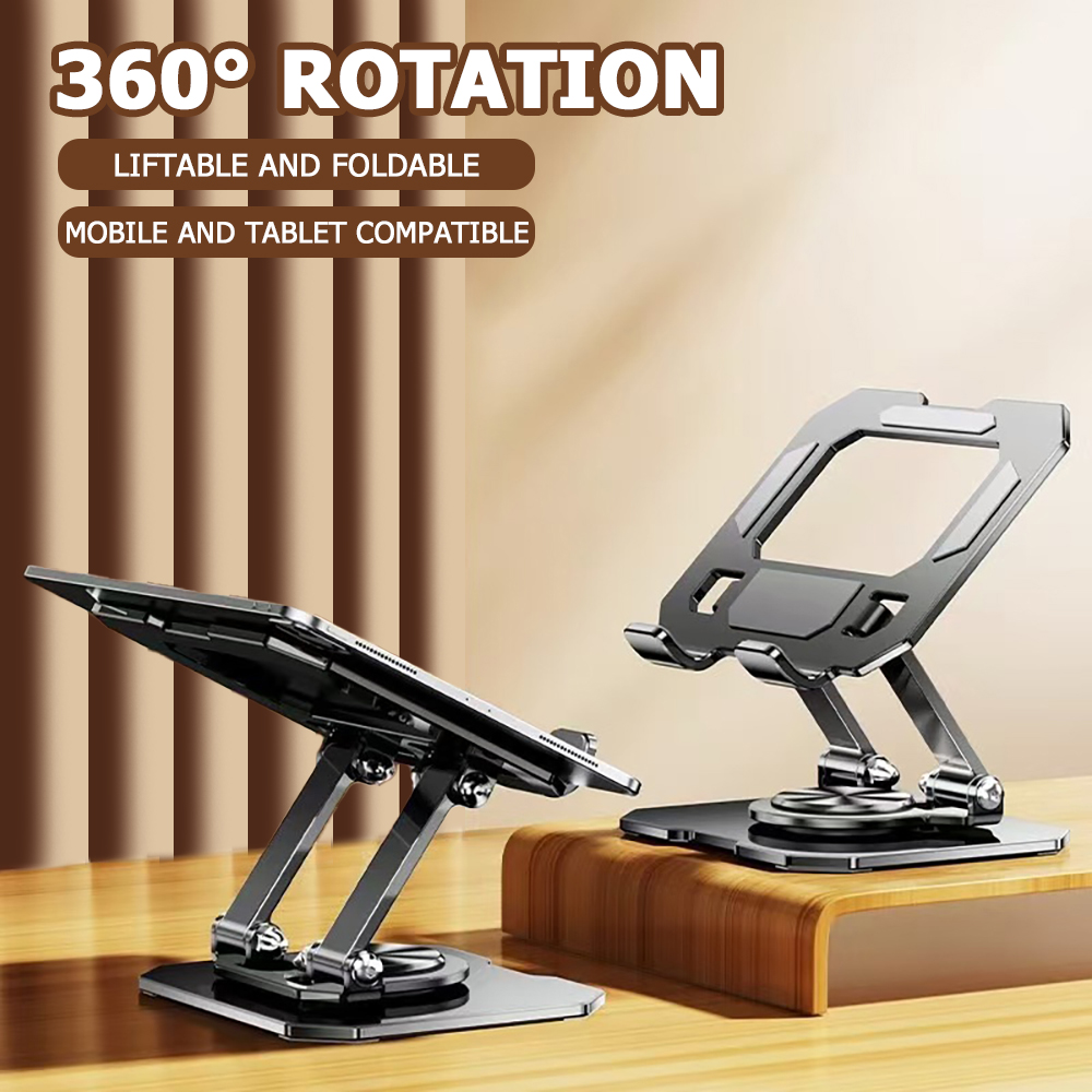 360度回転タブレット電話スタンド調節可能なデスクホルダー折 - Pull Up Bar Tower のレビューと価格