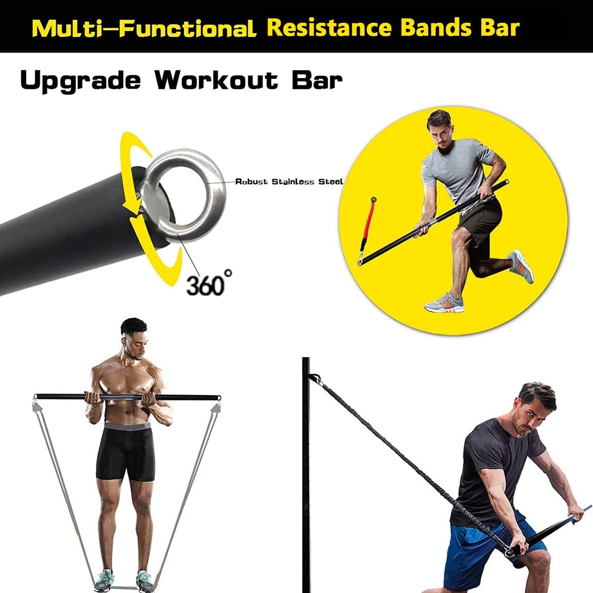 150ポンド フィットネス戦利品抵抗弾性バンドワークアウト  - Home Gym Setup のレビューと価格